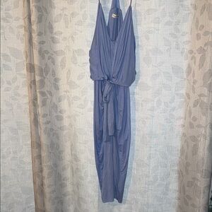 Elegant Blue Periwinkle Dress - Mustard Seed size small